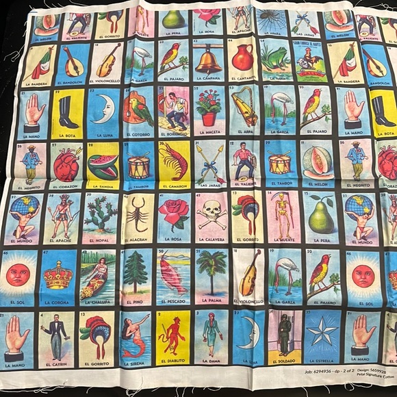 Lotería 1/4yard pieces of fabric - Picture 1 of 2